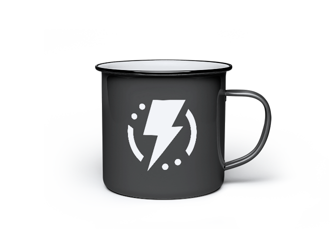 White Enamel Mug - Image 3